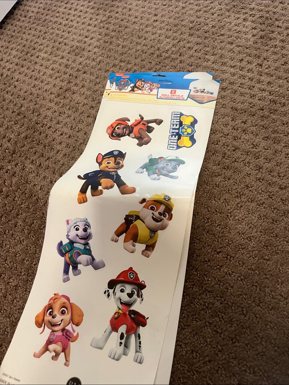 Wall decals paw patrol